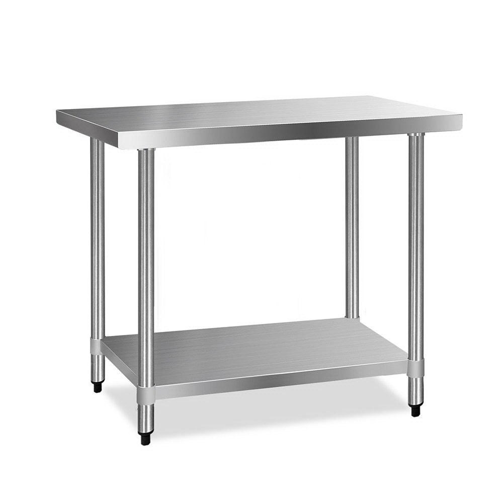 Cefito 1219x610mm Stainless Steel Kitchen Bench 430-0