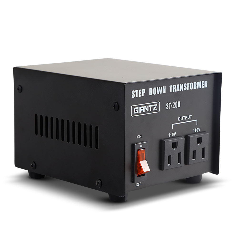 Giantz Step Down Transformer 200W 240V TO 110V Stepdown Voltage Converter AU-US-0
