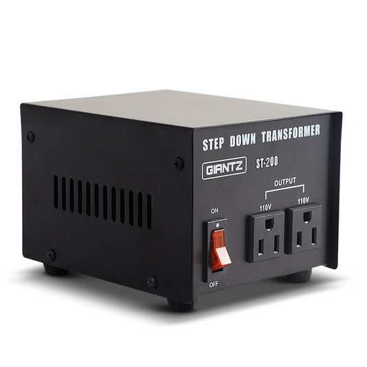 Giantz Step Down Transformer 200W 240V TO 110V Stepdown Voltage Converter AU-US-0