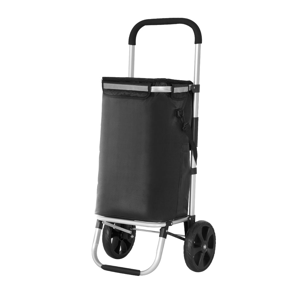 Emajin Foldable Shopping Cart Trolley Grocery Storage Portable Aluminum 45KG-0