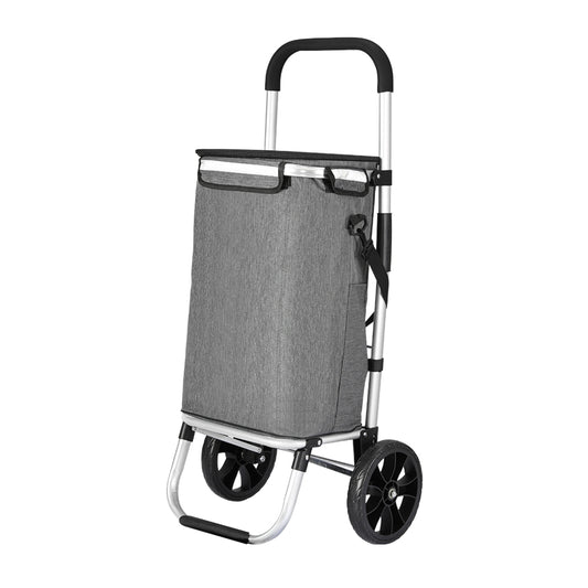 Emajin Shopping Trolley Cart 45KG Foldable Grey-0