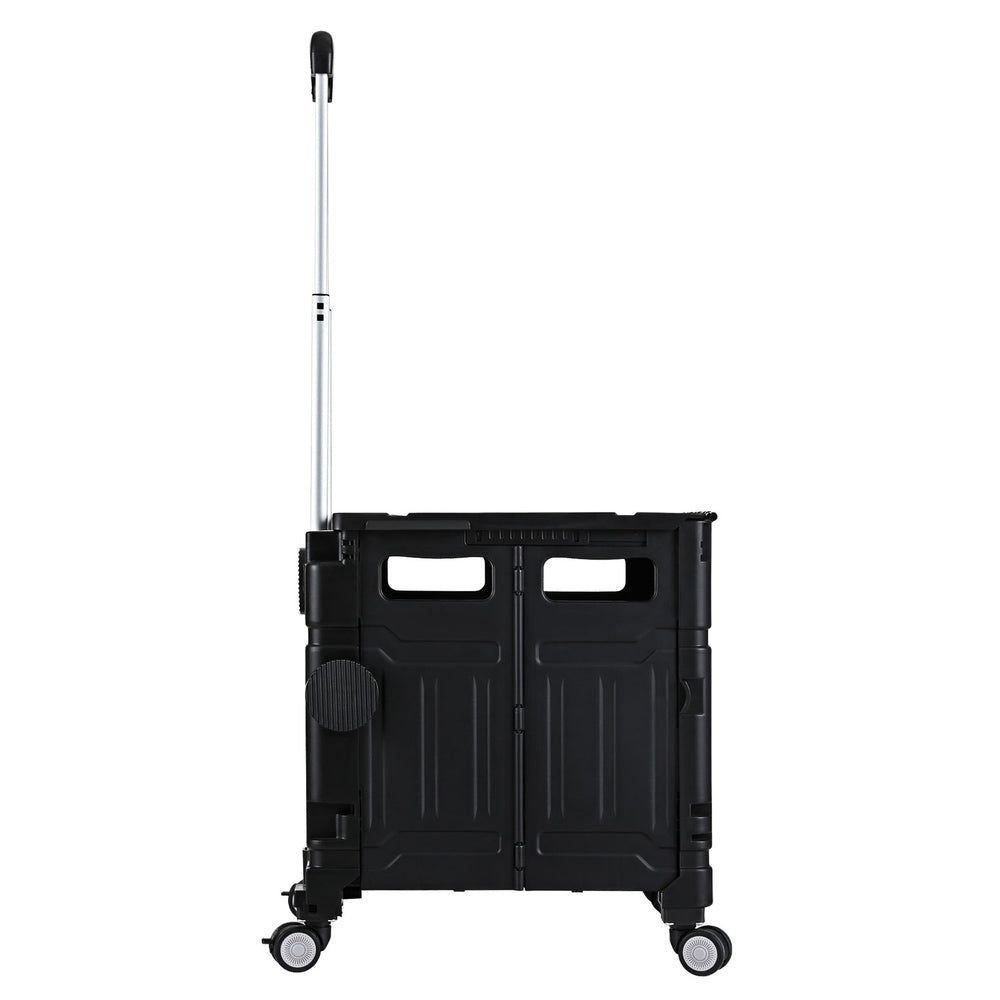 Emajin Shopping Trolley Cart 75L Foldable Black-2