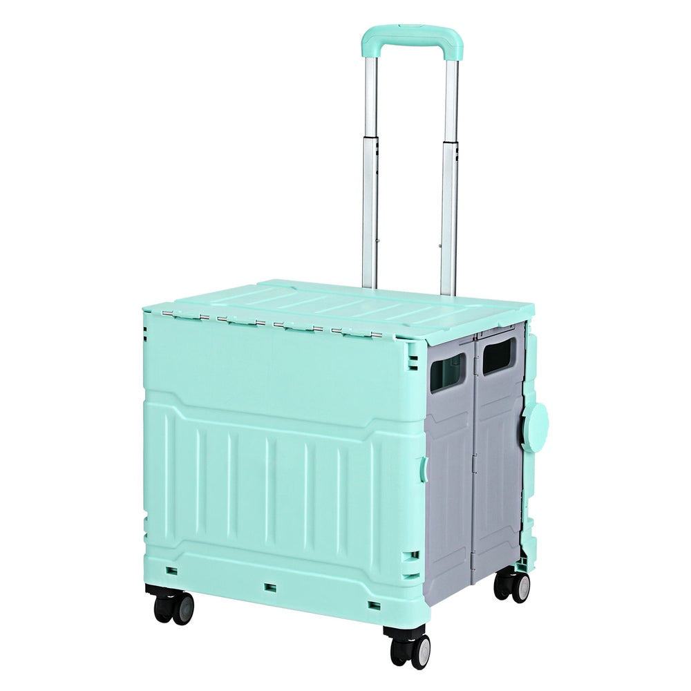 Emajin Shopping Trolley Cart 75L Foldable Green-0
