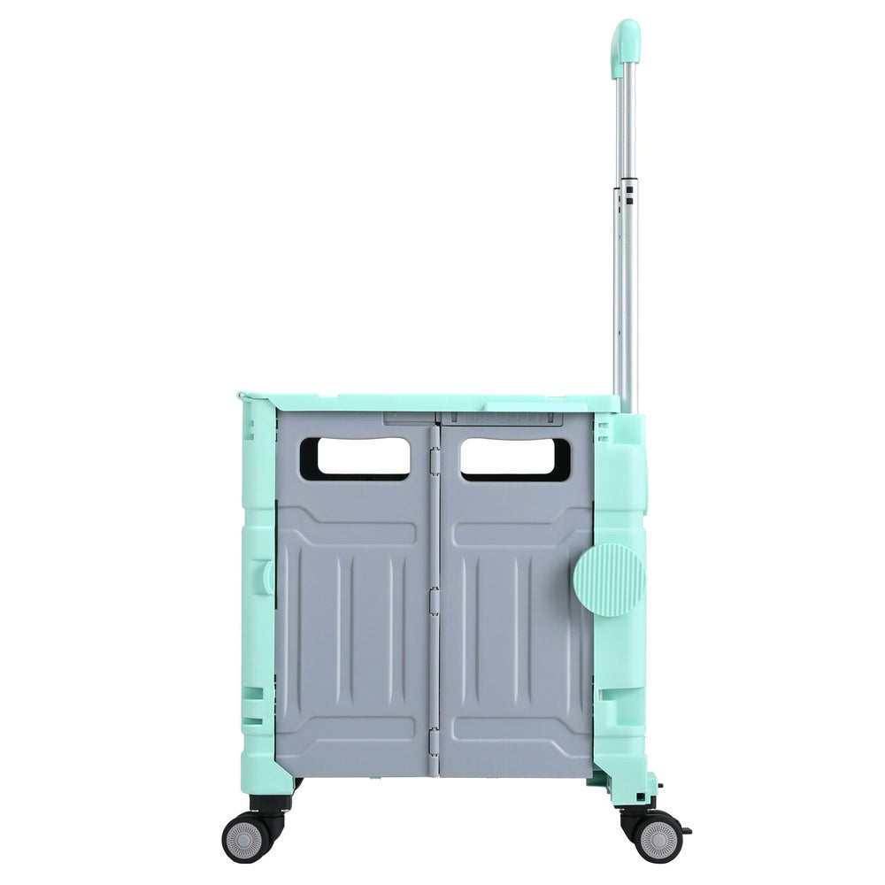 Emajin Shopping Trolley Cart 75L Foldable Green-2