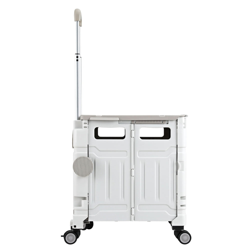 Emajin Shopping Trolley Cart 75L Foldable White-2