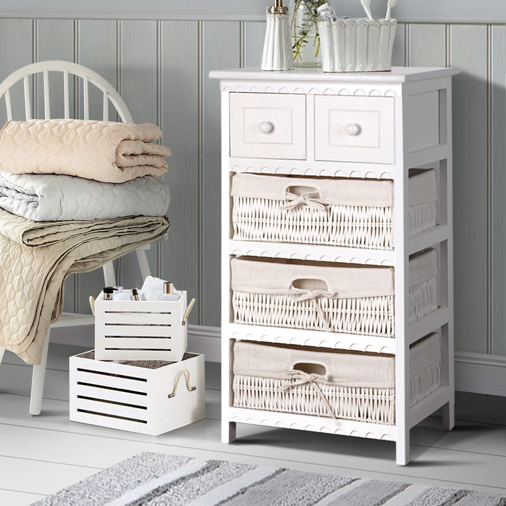 Artiss 2 Chest of Drawers with 3 Baskets - ELIOT-7