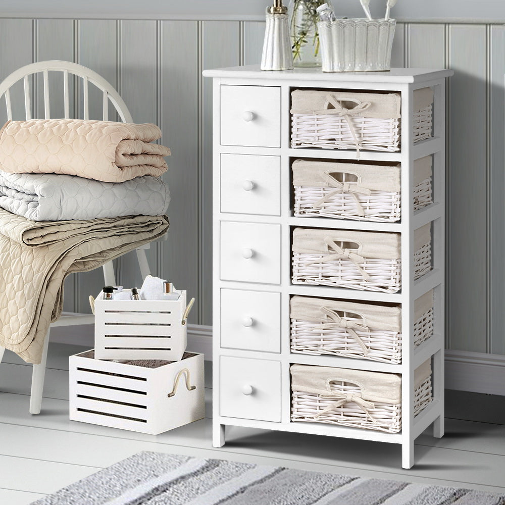 Artiss 5 Chest of Drawers with 5 Baskets - MAY-7