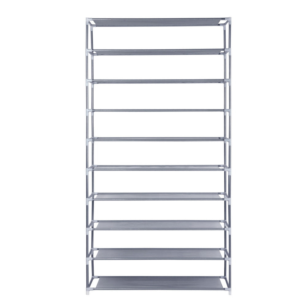 Artiss Shoe Rack Cabinet Stackable 10-Tier Grey-2