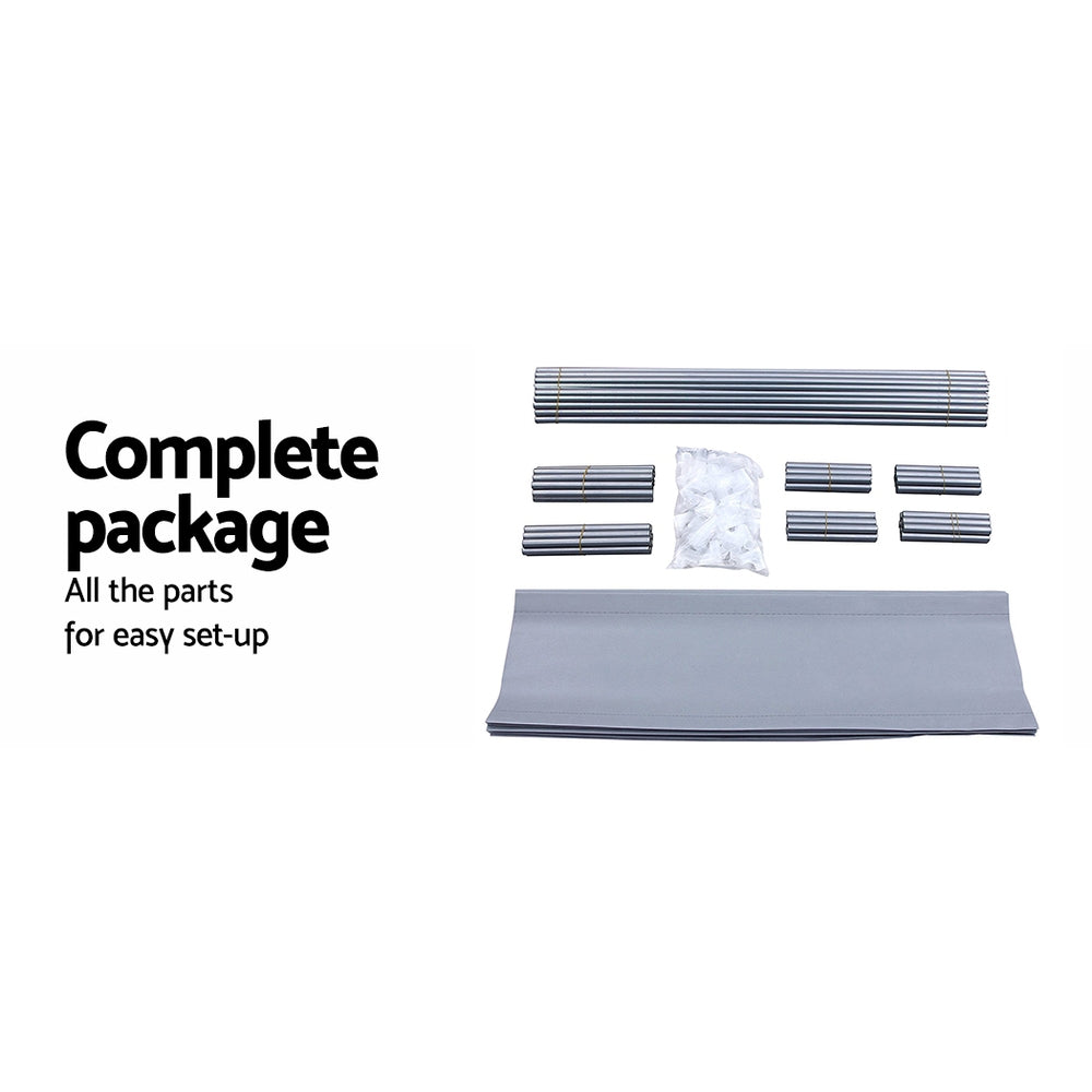 Artiss Shoe Rack Cabinet Stackable 10-Tier Grey-7