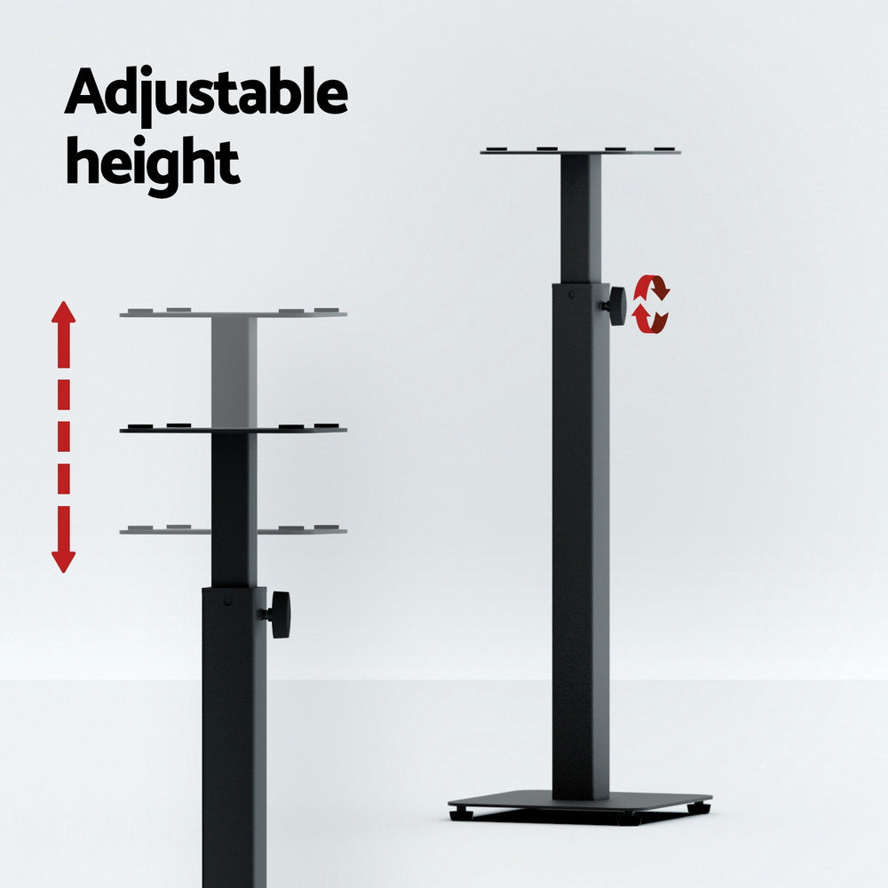 Alpha Speaker Stand 70-117cm Adjustable Height 2pcs-4