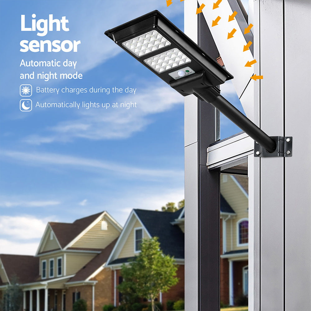 Leier 160 LED Solar Street Light Flood Motion Sensor Remote-3