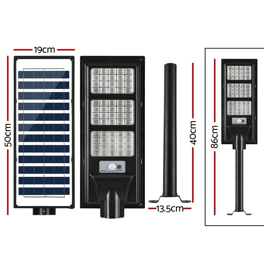 Leier 240 LED Solar Street Light Flood Motion Sensor Remote-1