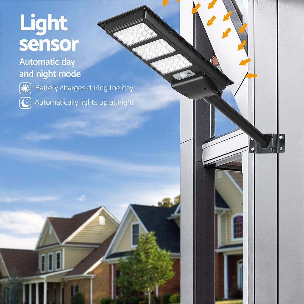 Leier 240 LED Solar Street Light Flood Motion Sensor Remote-3