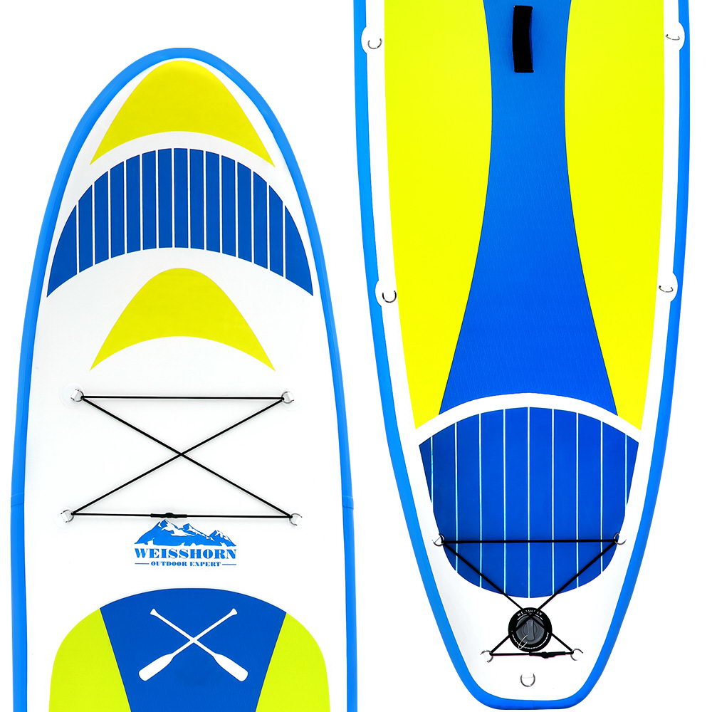 Weisshorn Stand Up Paddle Board 11ft Inflatable SUP Surfboard Paddleboard Kayak Surf Yellow-2