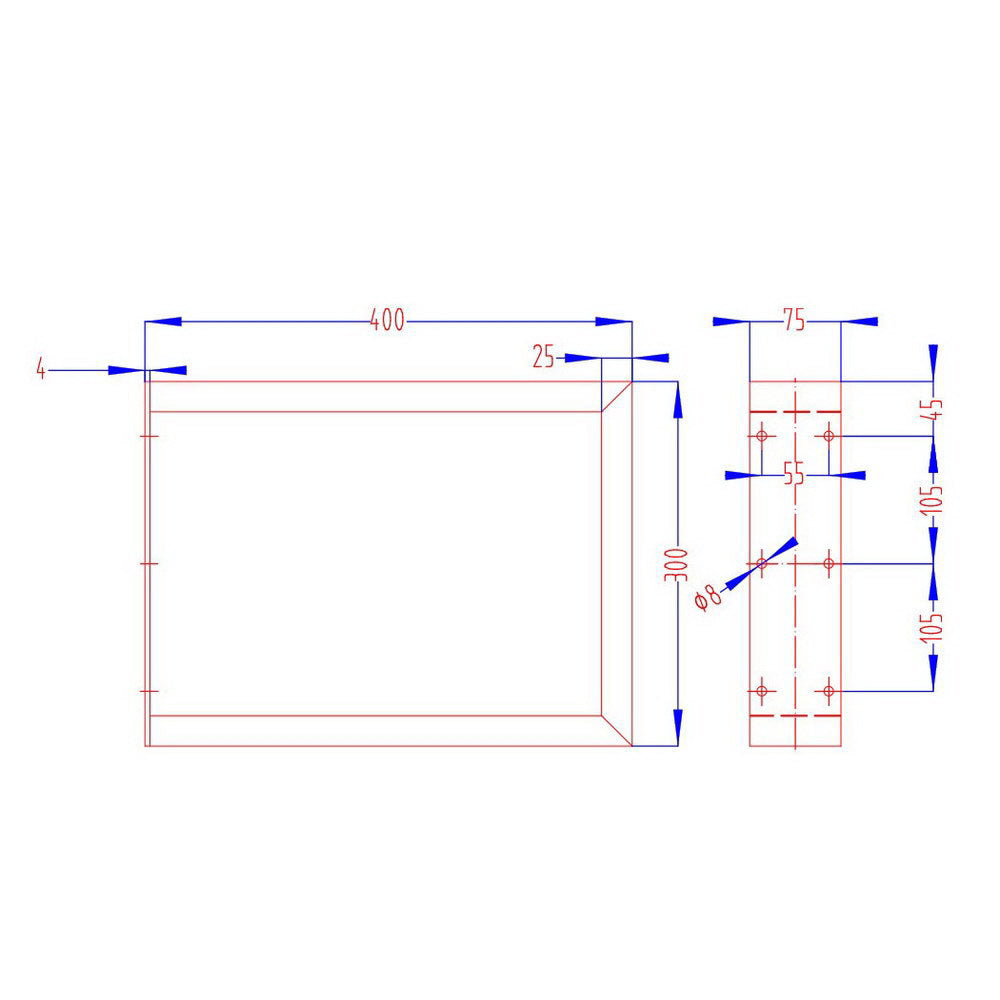 Artiss Metal Table Legs DIY Rectangular 40X30CM Set of 2-1