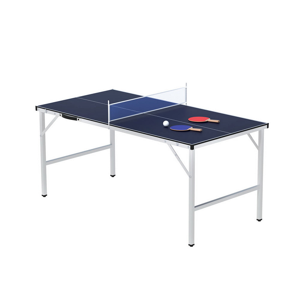 Everfit Table Tennis Ping Pong Table Portable Foldable Family Game Home Indoor-0