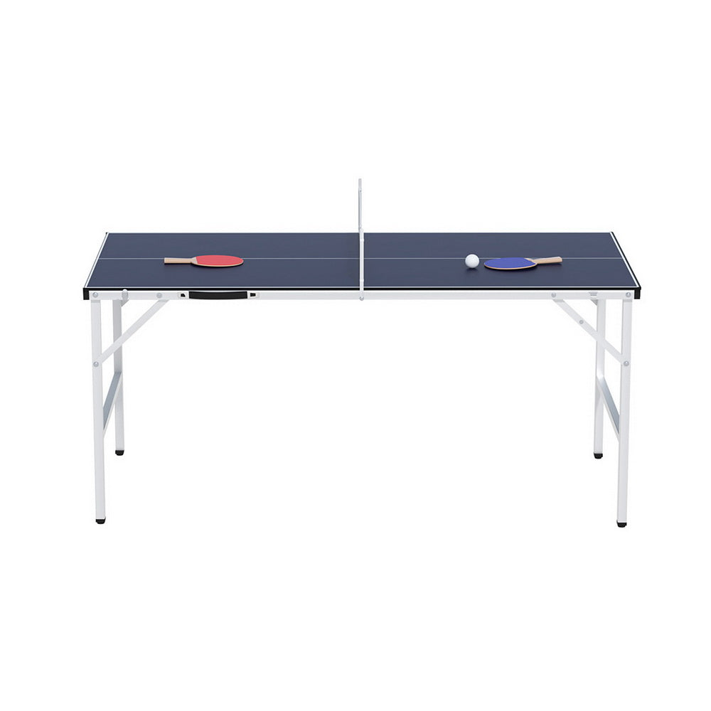 Everfit Table Tennis Ping Pong Table Portable Foldable Family Game Home Indoor-2