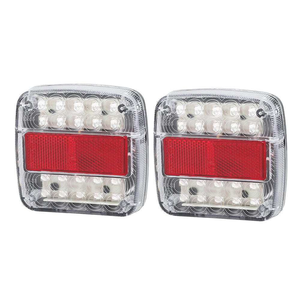 Giantz Pair 26 LED Tail Lights Stop Reverse Indicator 12V Ute Trailer Truck-1