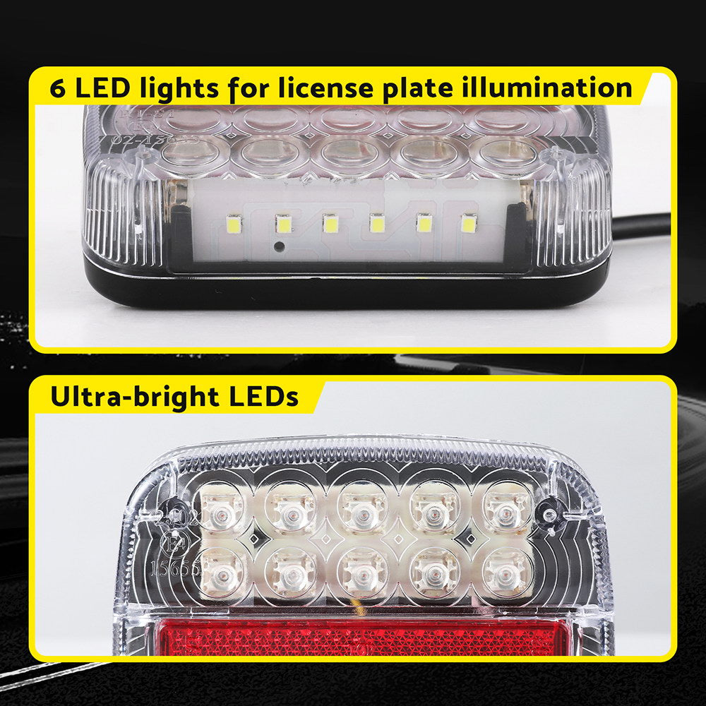 Giantz Pair 26 LED Tail Lights Stop Reverse Indicator 12V Ute Trailer Truck-5