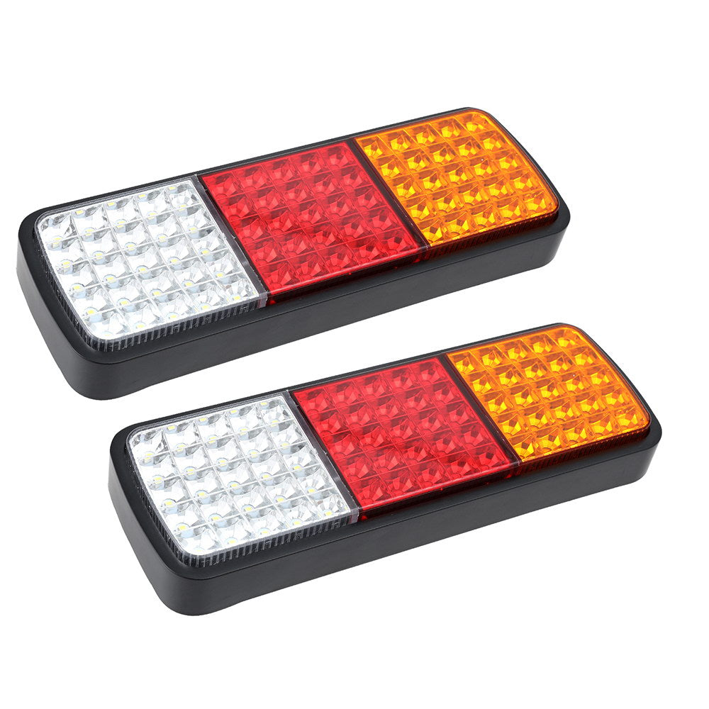 Giantz Pair 75 LED Tail Lights Stop Reverse Indicator 12V Ute Trailer Caravan Truck Boat-1