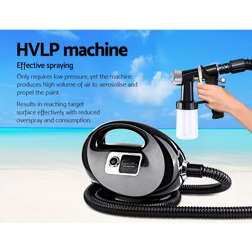 Professional Spray Tan Machine Sunless Tanning Gun Kit HVLP System Black-3