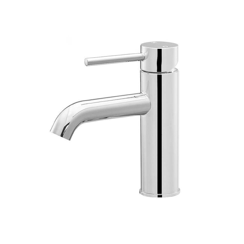 Cefito Bathroom Basin Mixer Tap Round Brass Faucet Vanity Laundry Chrome-0