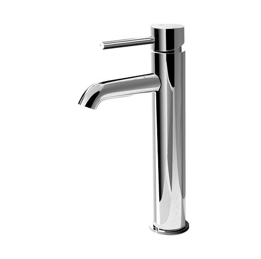 Cefito Bathroom Basin Mixer Tap Round Tall Faucet Vanity Laundry Chrome-0