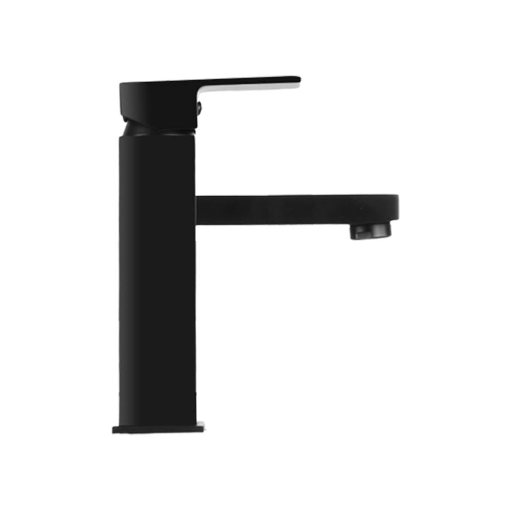 Cefito Bathroom Basin Mixer Tap Square Faucet Vanity Laundry Black-3