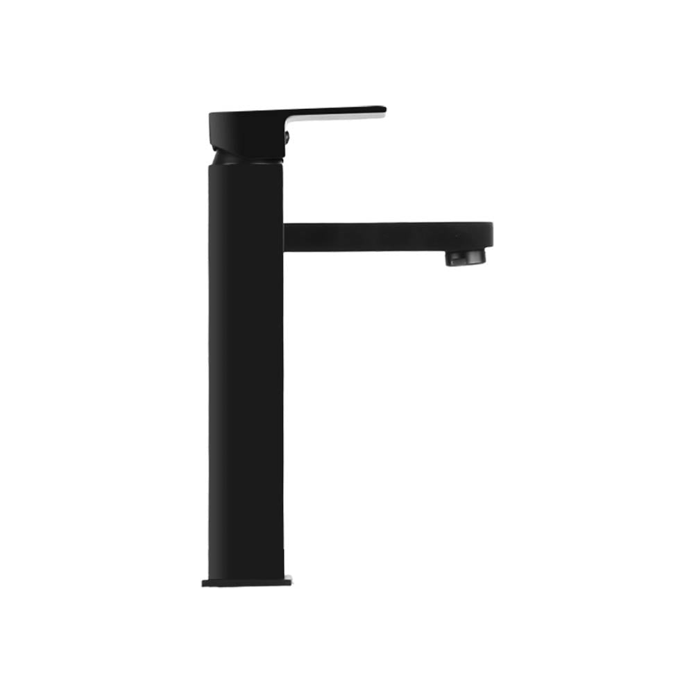 Cefito Bathroom Basin Mixer Tap Square Tall Faucet Vanity Laundry Black-3