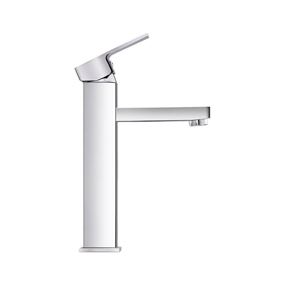 Cefito Bathroom Basin Mixer Tap Square Tall Faucet Vanity Laundry Chrome-3