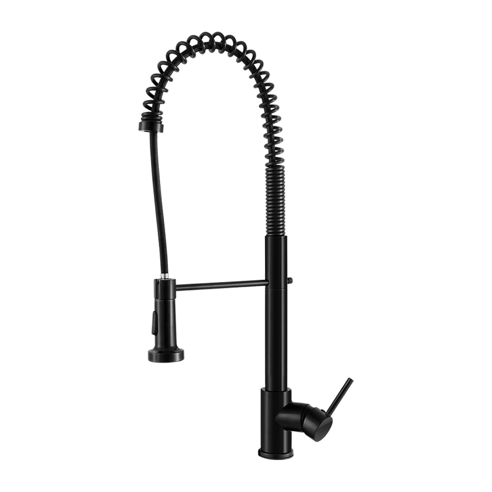 Cefito Kitchen Mixer Tap Pull Down 2 Modes Sink Faucet Basin Laundry Black-0