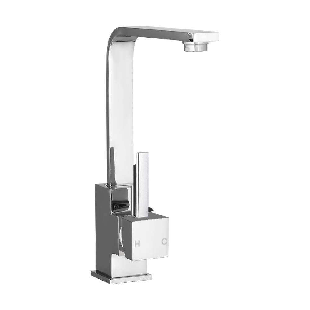 Cefito Kitchen Mixer Tap Mixer Square Sink Faucet Basin Laundry Chrome-2