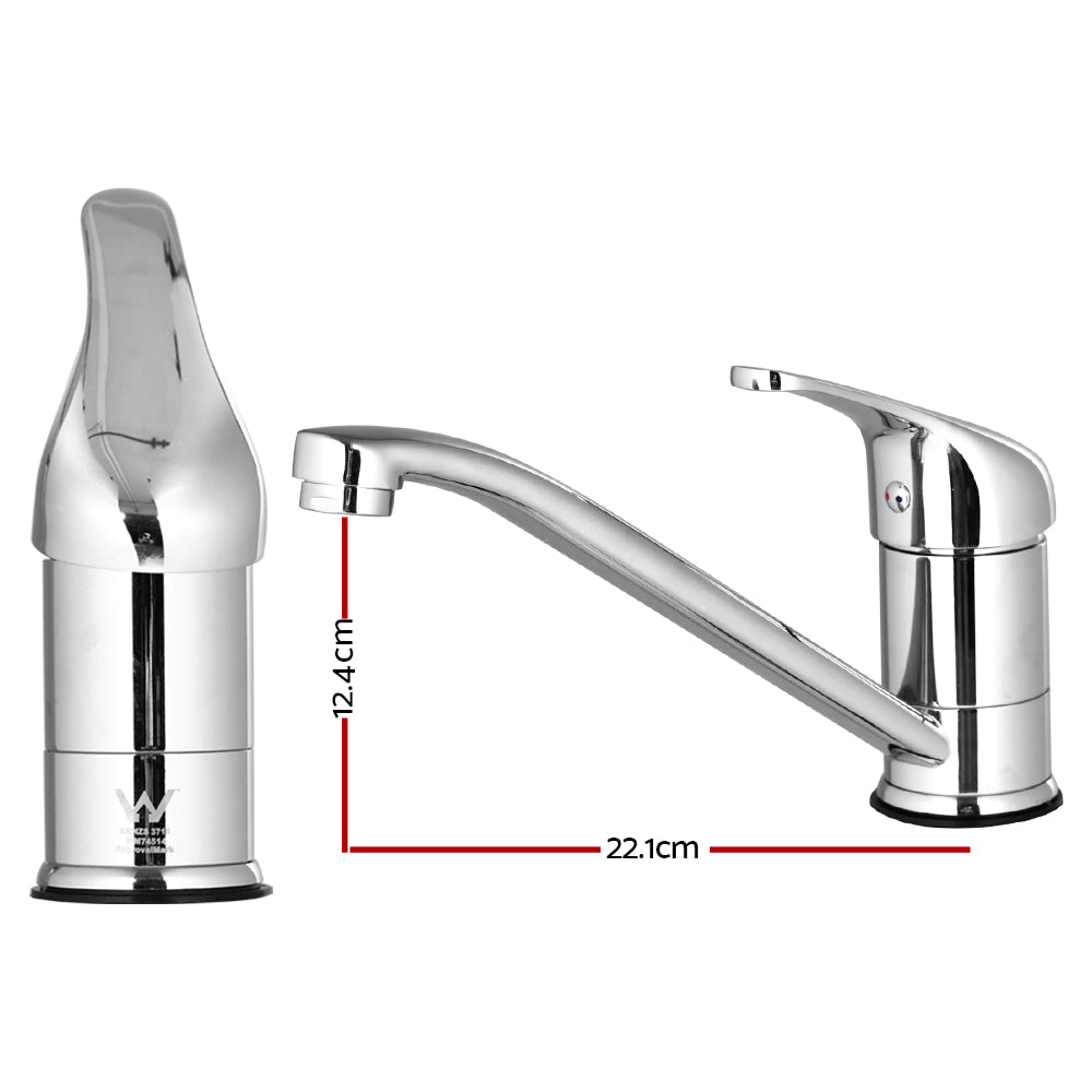 Cefito Kitchen Mixer Tap Mixer Long Spout Sink Faucet Basin Laundry Chrome-1