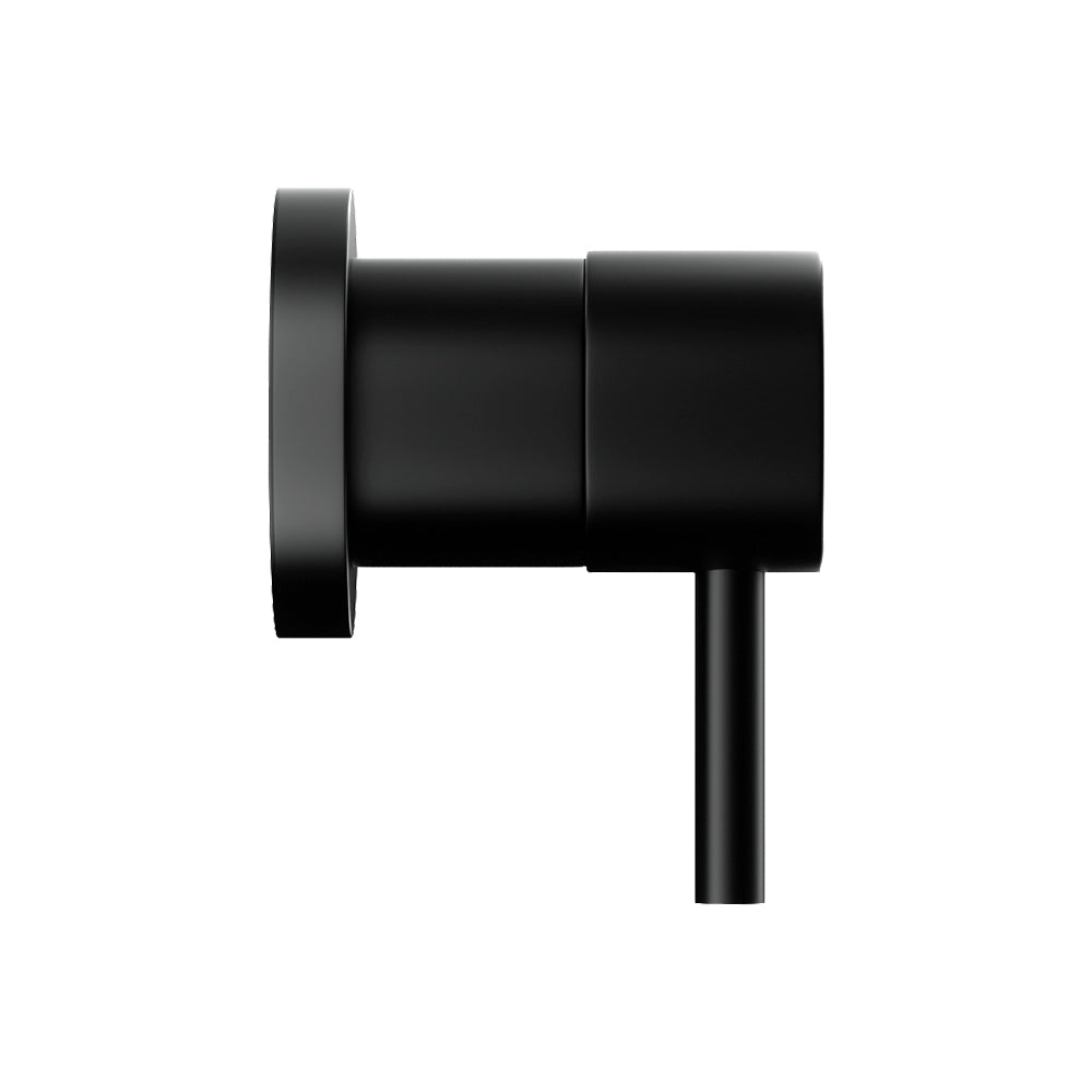 Cefito Basin Twin Tap Wall Round Brass Faucet Shower Bathtub Black-3