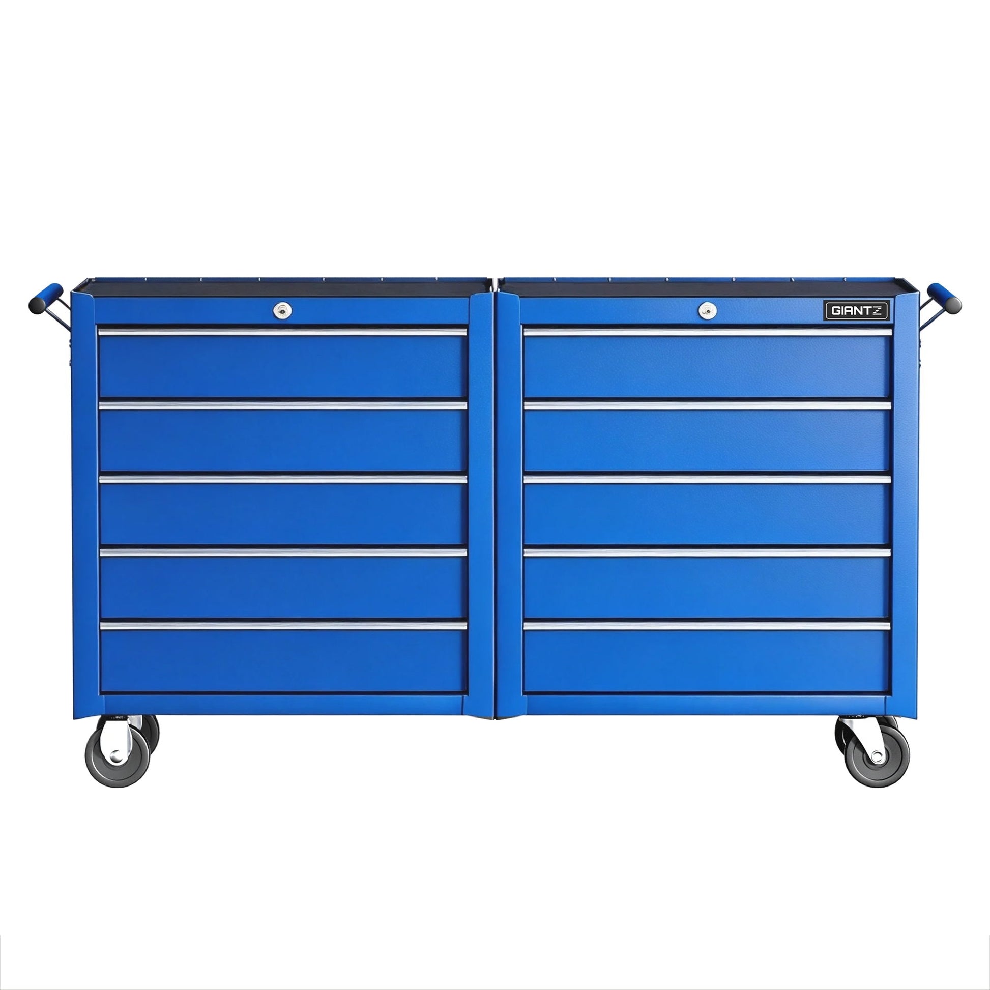Giantz Tool Chest Trolley 10 Drawers Toolbox Storage Blue-3