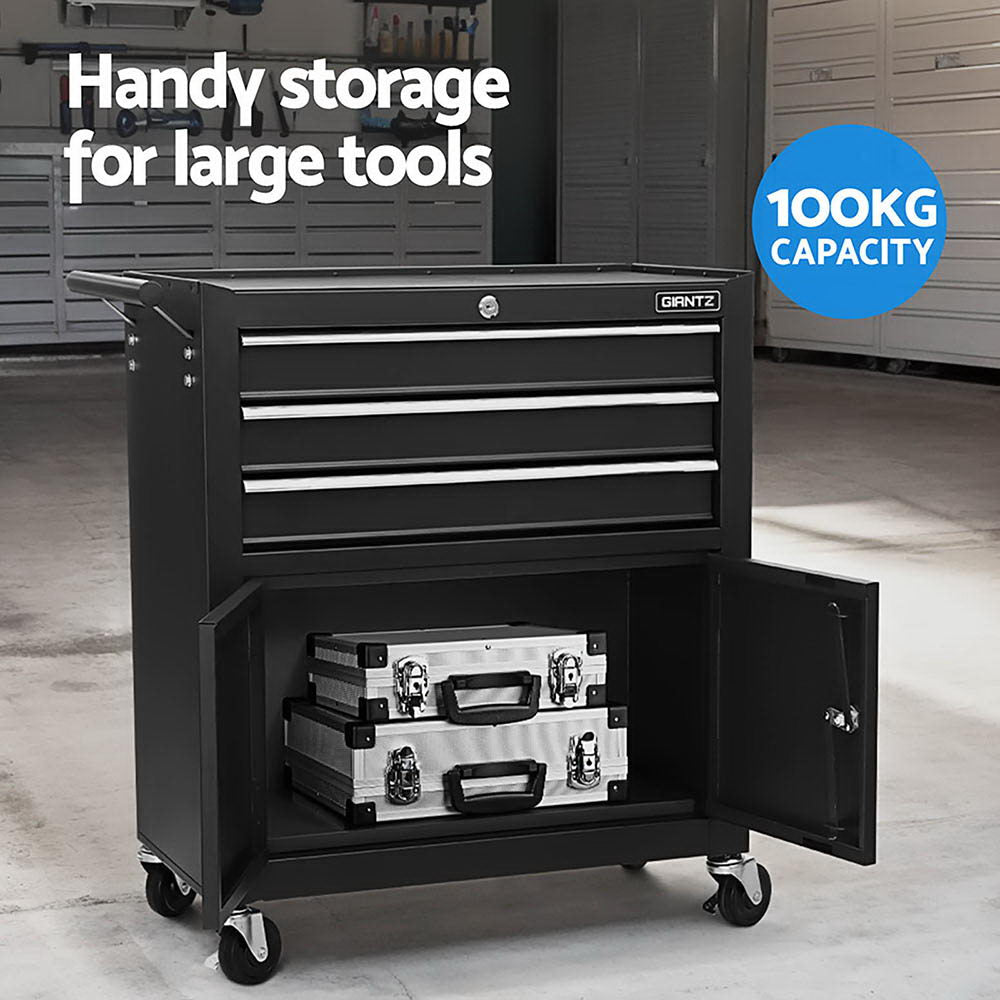 Giantz Tool Chest Trolley 12 Drawers Storage Cabinet Toolbox-4