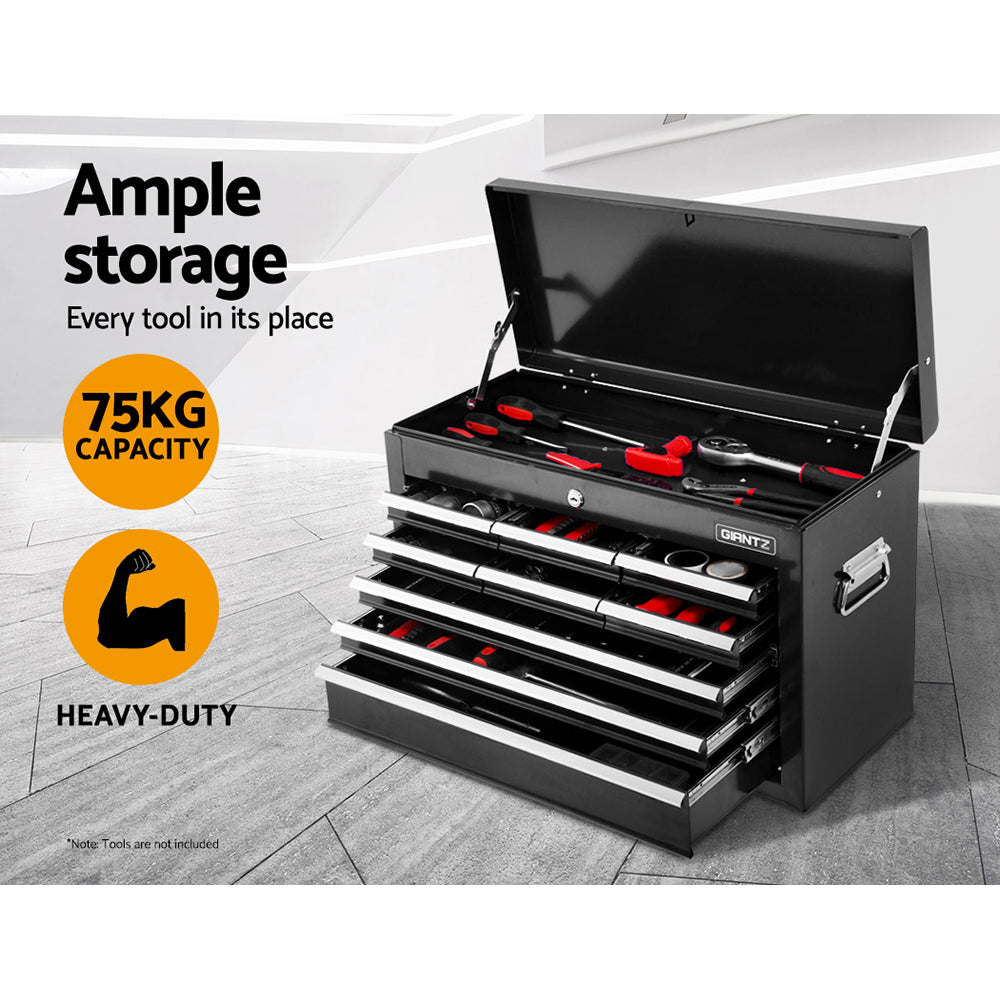 Giantz 15 Drawer Tool Box Cabinet Chest Trolley Toolbox Garage Storage Box-2