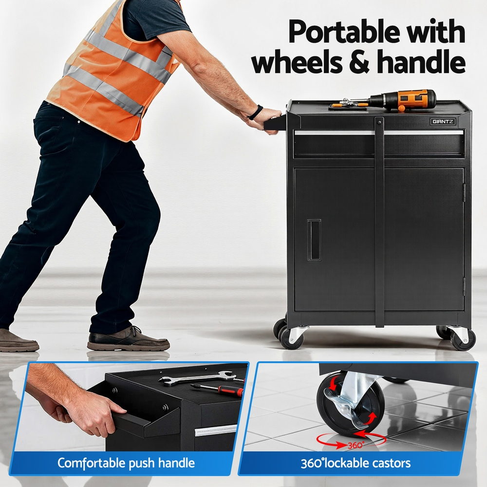 Giantz Tool Chest Trolley Cabinet Rolling Toolbox Garage Storage Tools organizer-4