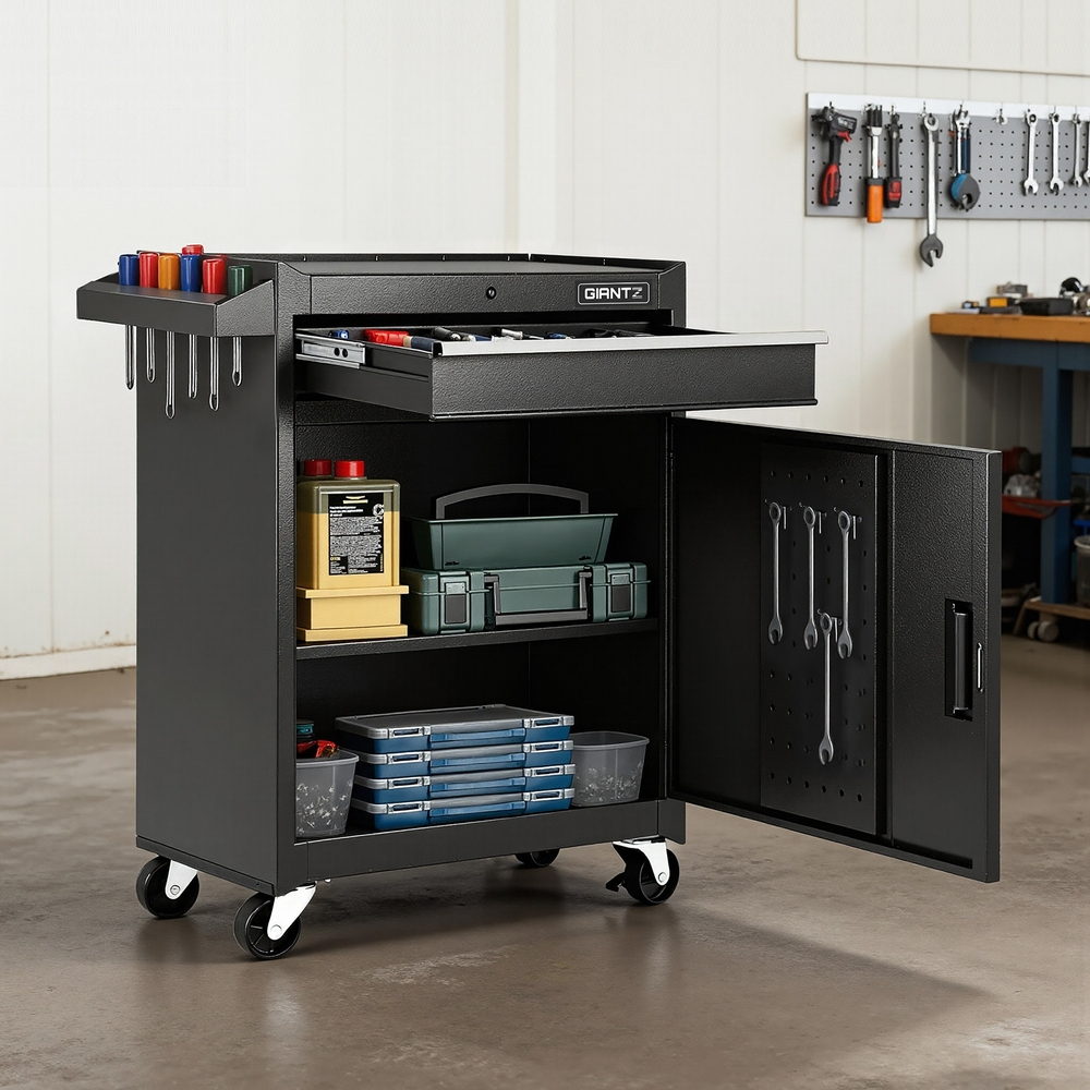 Giantz Tool Chest Trolley Cabinet Rolling Toolbox Garage Storage Tools organizer-6