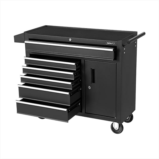Giantz 6 Drawer Tool Box Chest Cabinet Toolbox Storage Garage Organiser Wheels-0