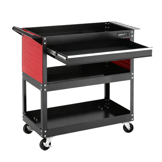 Giantz Tool Trolley Cart Rolling Cabinet with Drawer Workshop Garage Storage-1