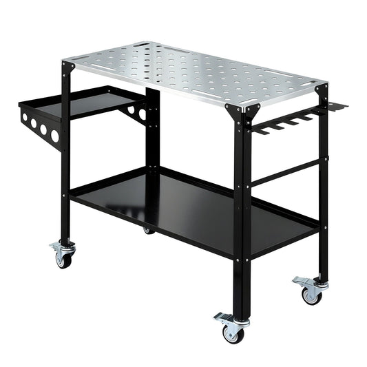 Giantz Welding Table Cart with Tool Storage 130KG Capacity Mobile Workstation