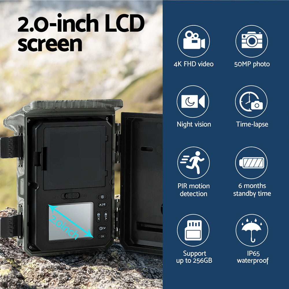 UL-tech Solar Trail Camera 4K 50MP Wildlife-3