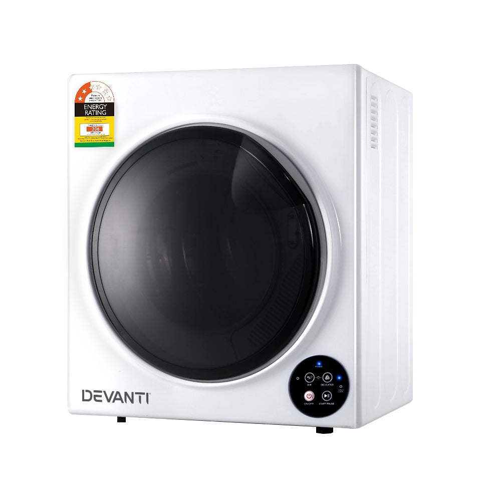 Devanti Tumble Dryer 5kg Fully Auto Black-0