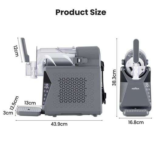 NORDA 1.3L Slushie Machine Frozen Drink Maker Slushy Ice Cream Maker No Ice Compressor Touchscreen for Home BBQ Party
