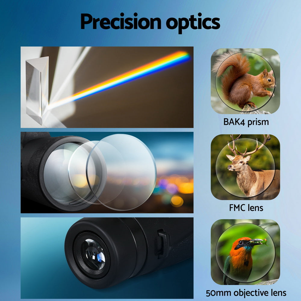 12X 50mm HD Zoom Optical Monocular Telescope Portable Camping Live Concert-3