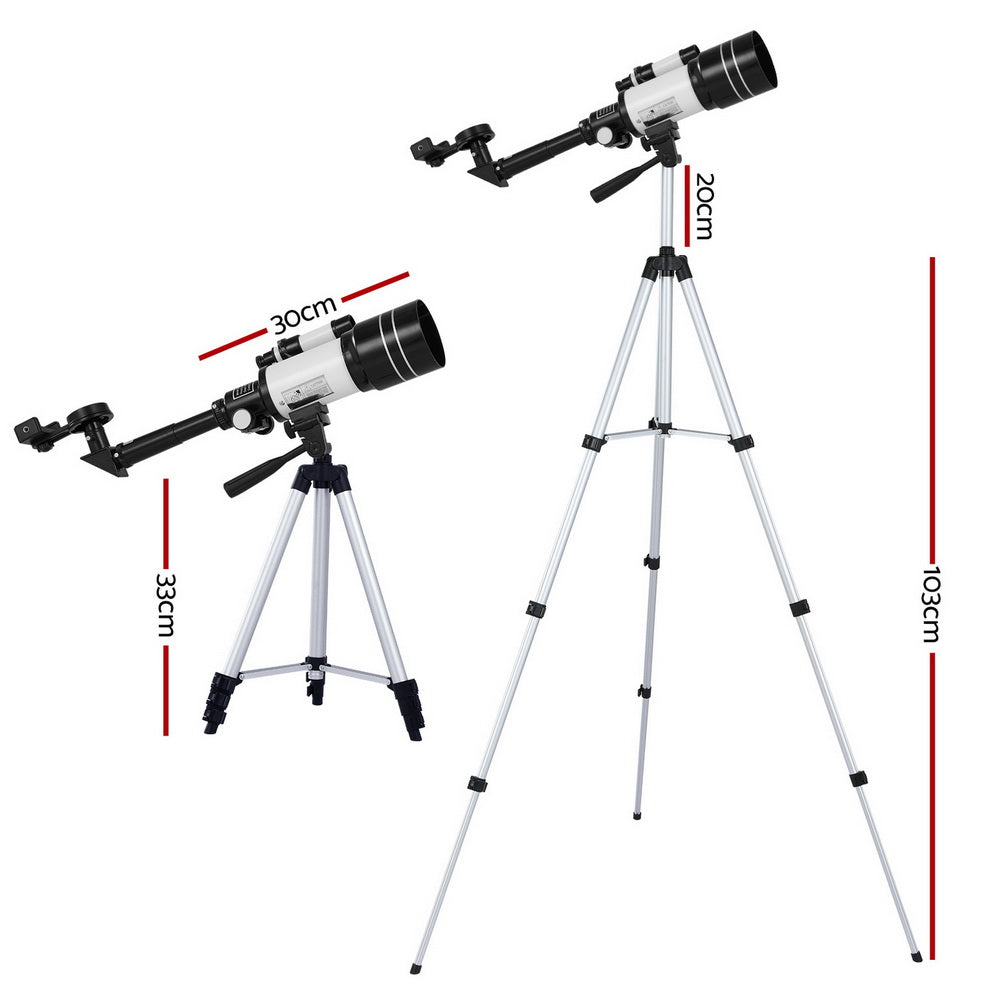 Portable 150X HD Astronomy Telescope with Tripod Optical Outdoor for Kids Adults-1