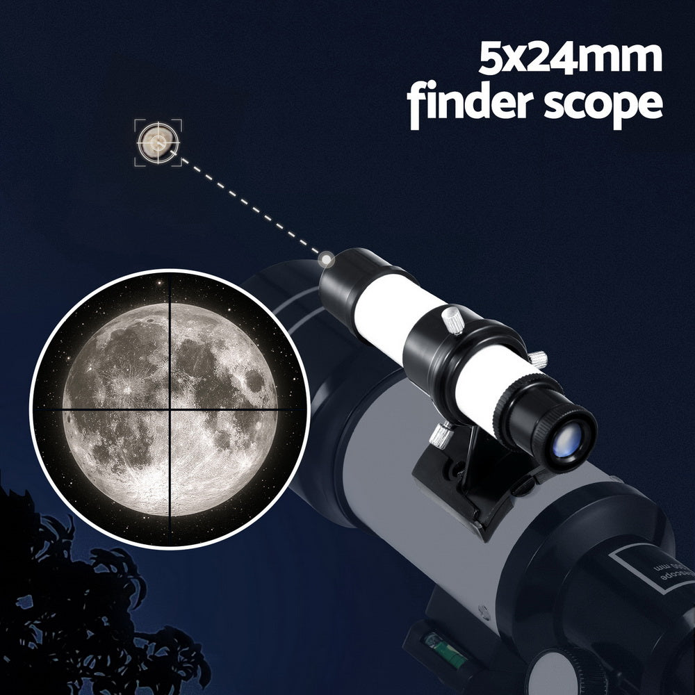 Portable 150X HD Astronomy Telescope with Tripod Optical Outdoor for Kids Adults-4