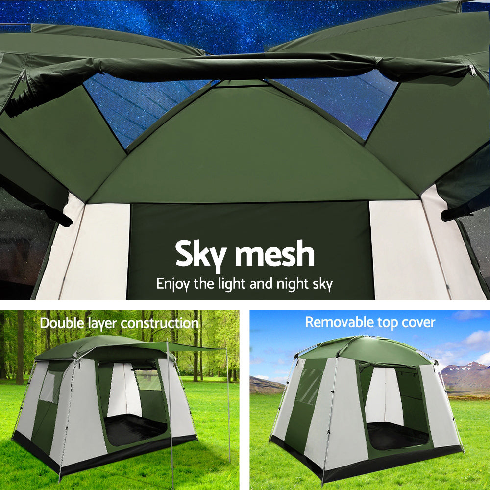 Weisshorn Camping Tent 6 Person Tents Family Hiking Dome-4