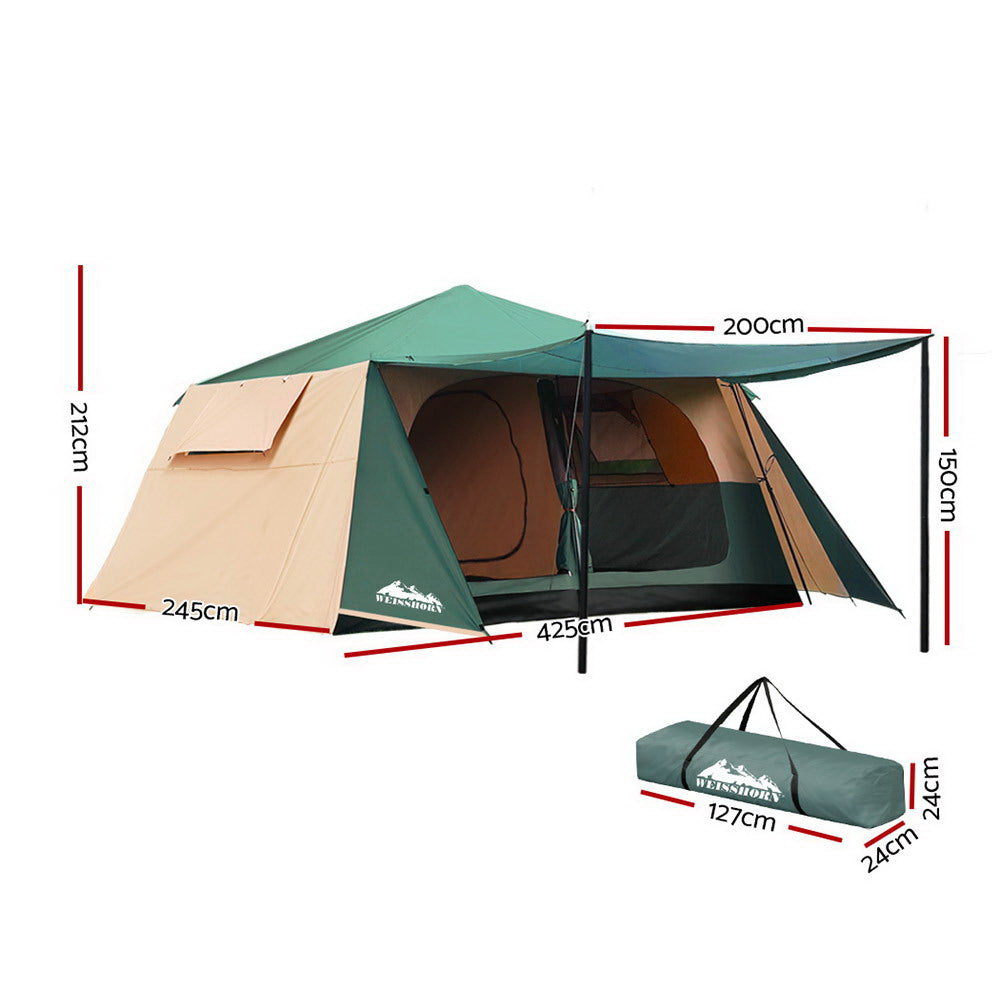 Weisshorn Instant Up Camping Tent 8 Person Pop up Tents Family Hiking Dome Camp-1